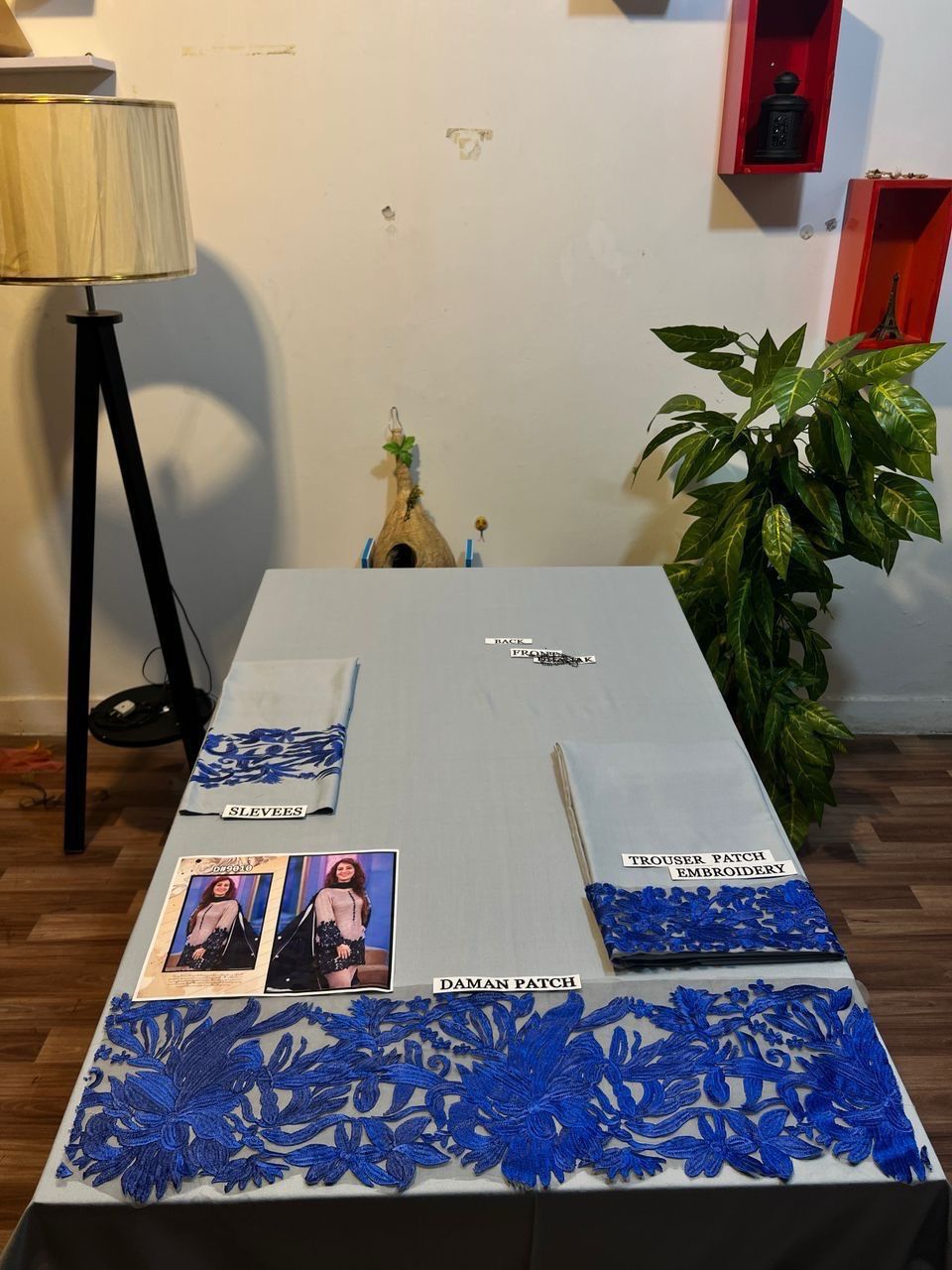 PREMIUM 2PC EMBROIDERED DHANAK UNSTITCHED SUIT