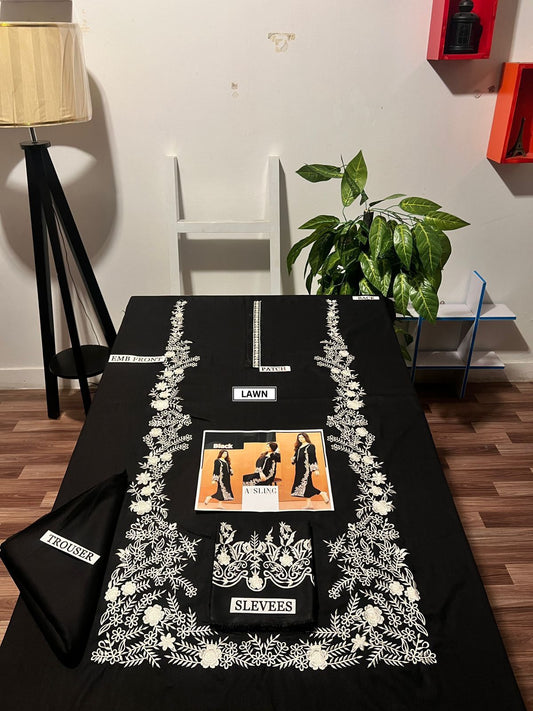 AISLING PREMIUM 2PC EMBROIDERED DHANAK UNSTITCHED SUIT