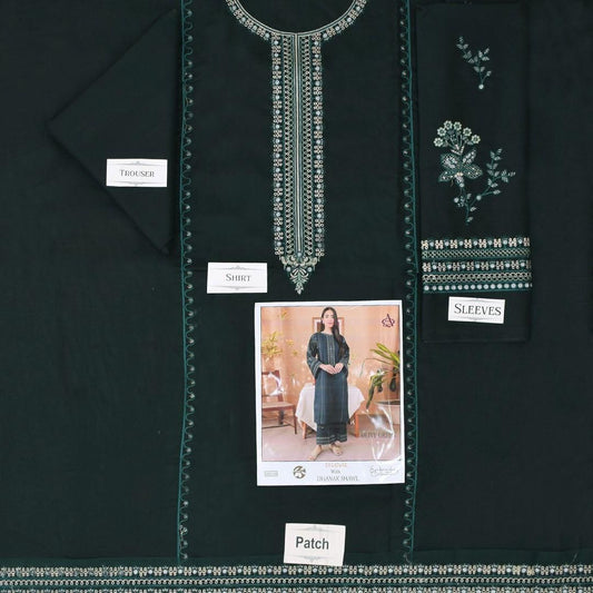 PREMIUM 2PC EMBROIDERED DHANAK UNSTITCHED SUIT