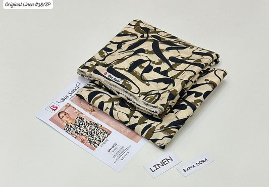 100% ORIGINAL LINEN BIN SAEED 💯💯💯 DIGITAL PRINT BANA DORA LINEN 2PC