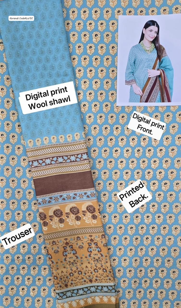 KARANDI 3PC DIGITAL PRINT PREMIUM QUALITY