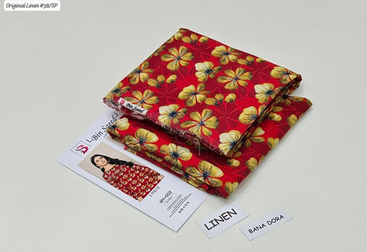 100% ORIGINAL LINEN BIN SAEED 💯💯💯 DIGITAL PRINT BANA DORA LINEN 2PC