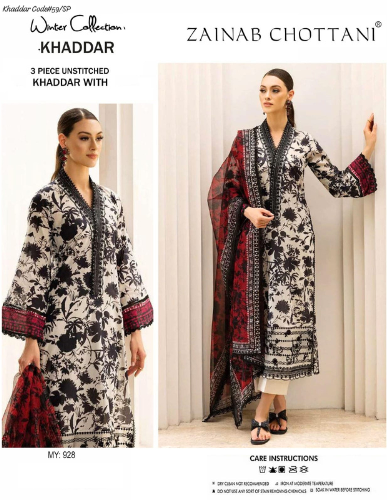 PREMIUM ZAINAB CHOTTANI DIGITAL KHADDAR 3PC SUIT