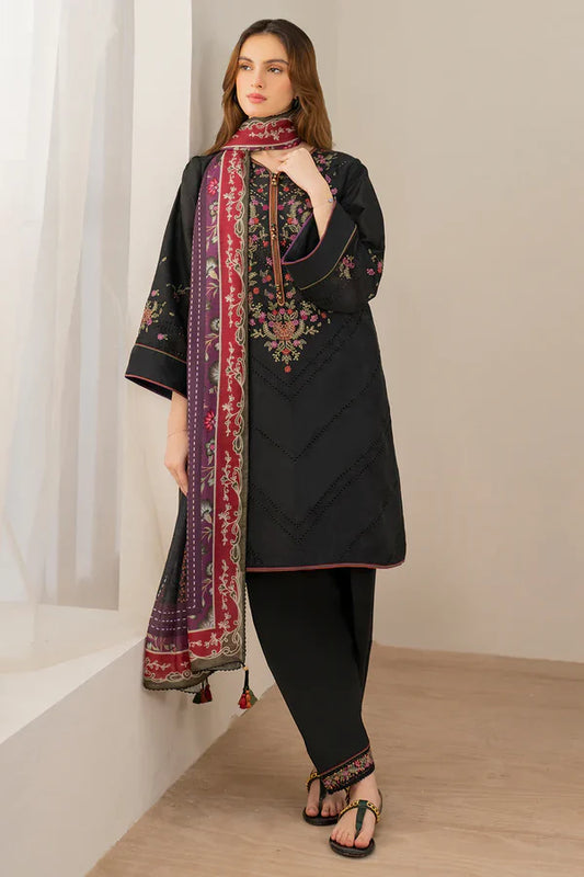 JAZMIN | DHANAK 3 PIECE EMBROIDED UNSTITCHED WINTER SUIT