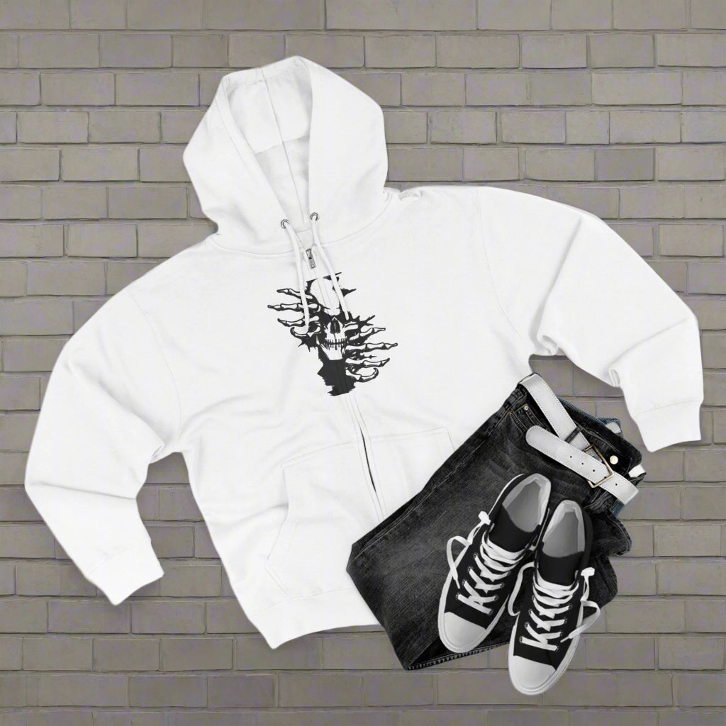 "DARK SKULL / ZIPPER HOODIE"