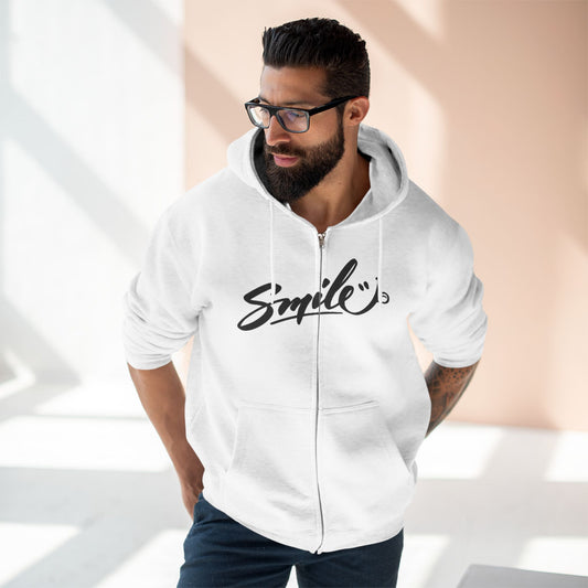 "SMILE / ZIPPER HOODIE"