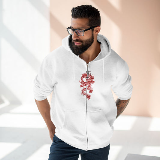 "SAMURAI DRAGON / ZIPPER HOODIE"