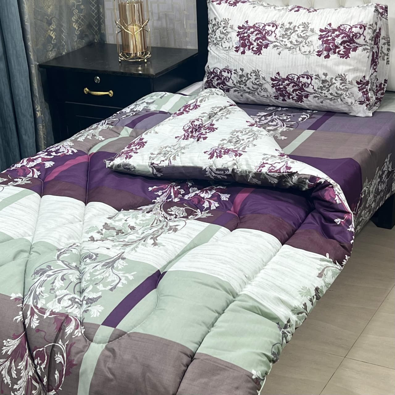 PREMIUM 3 PCS VICKIE SINGLE RAZAI SET