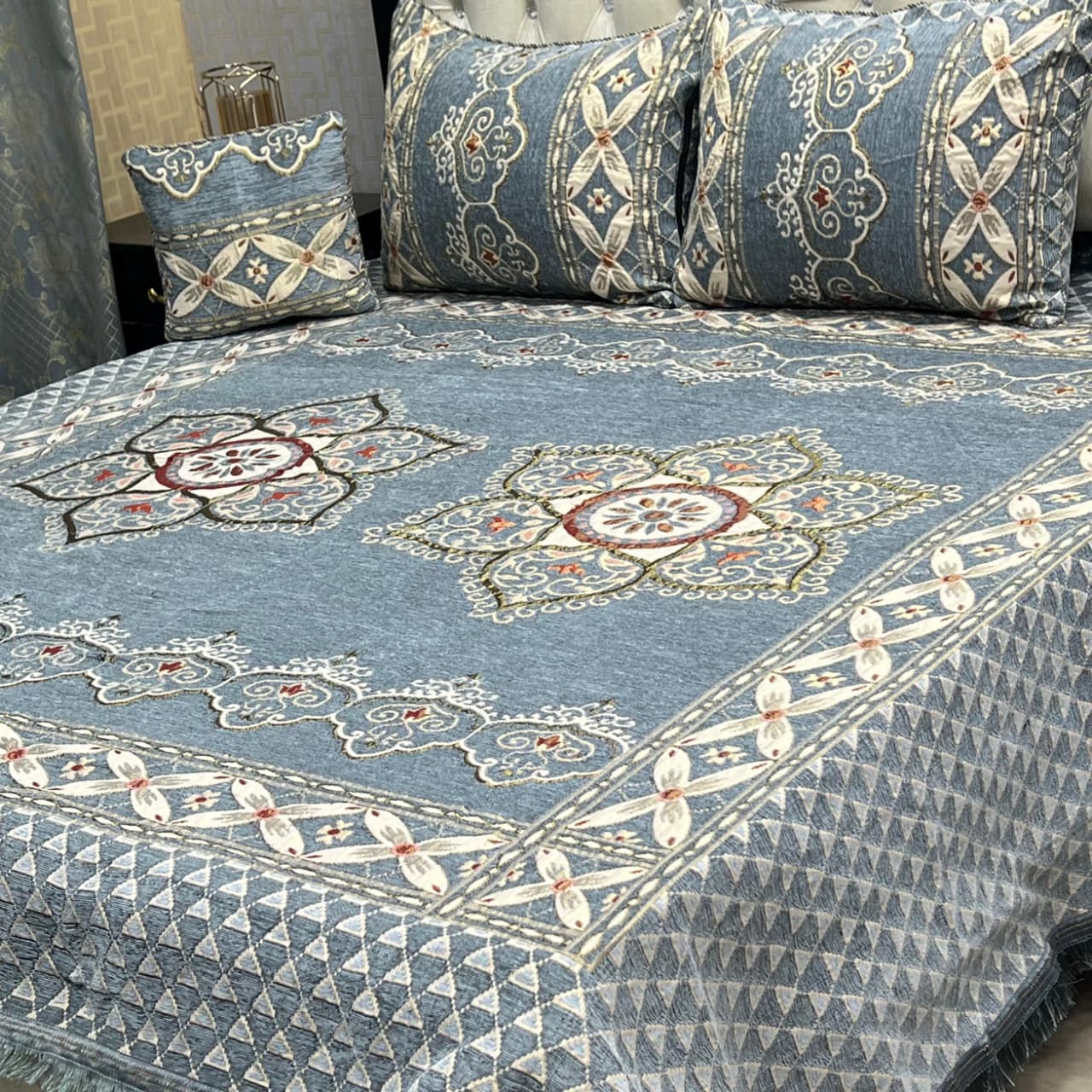 PREMIUM 4PC VELVET JAQUARD BEDSHEET