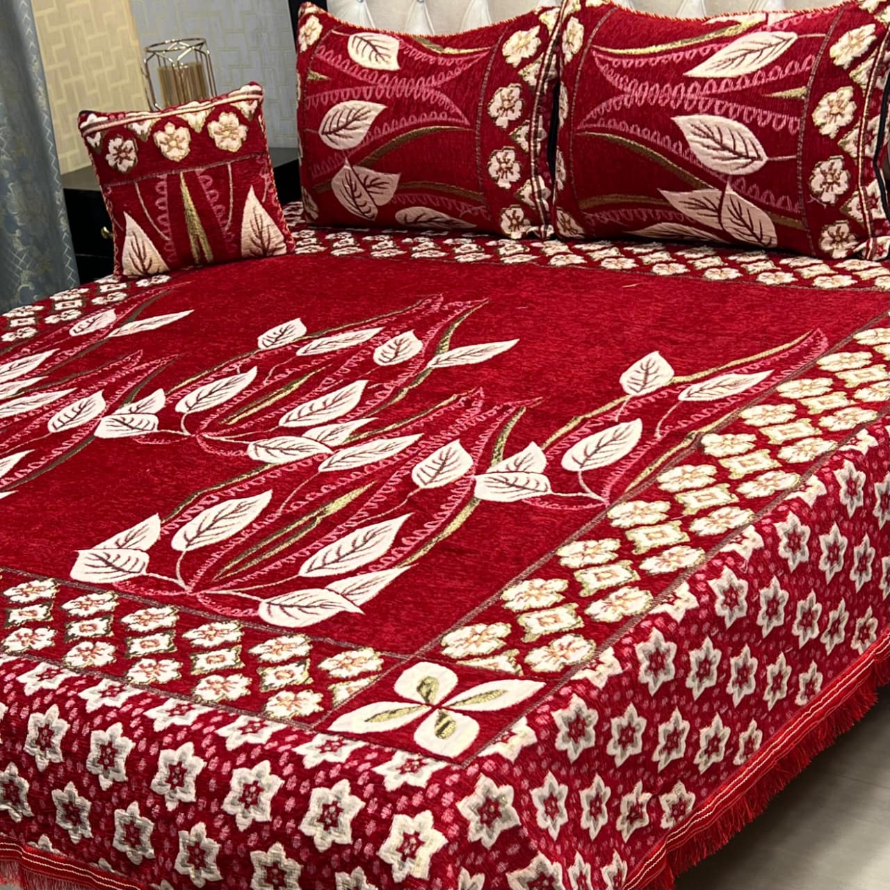 PREMIUM 4PC VELVET JAQUARD BEDSHEET