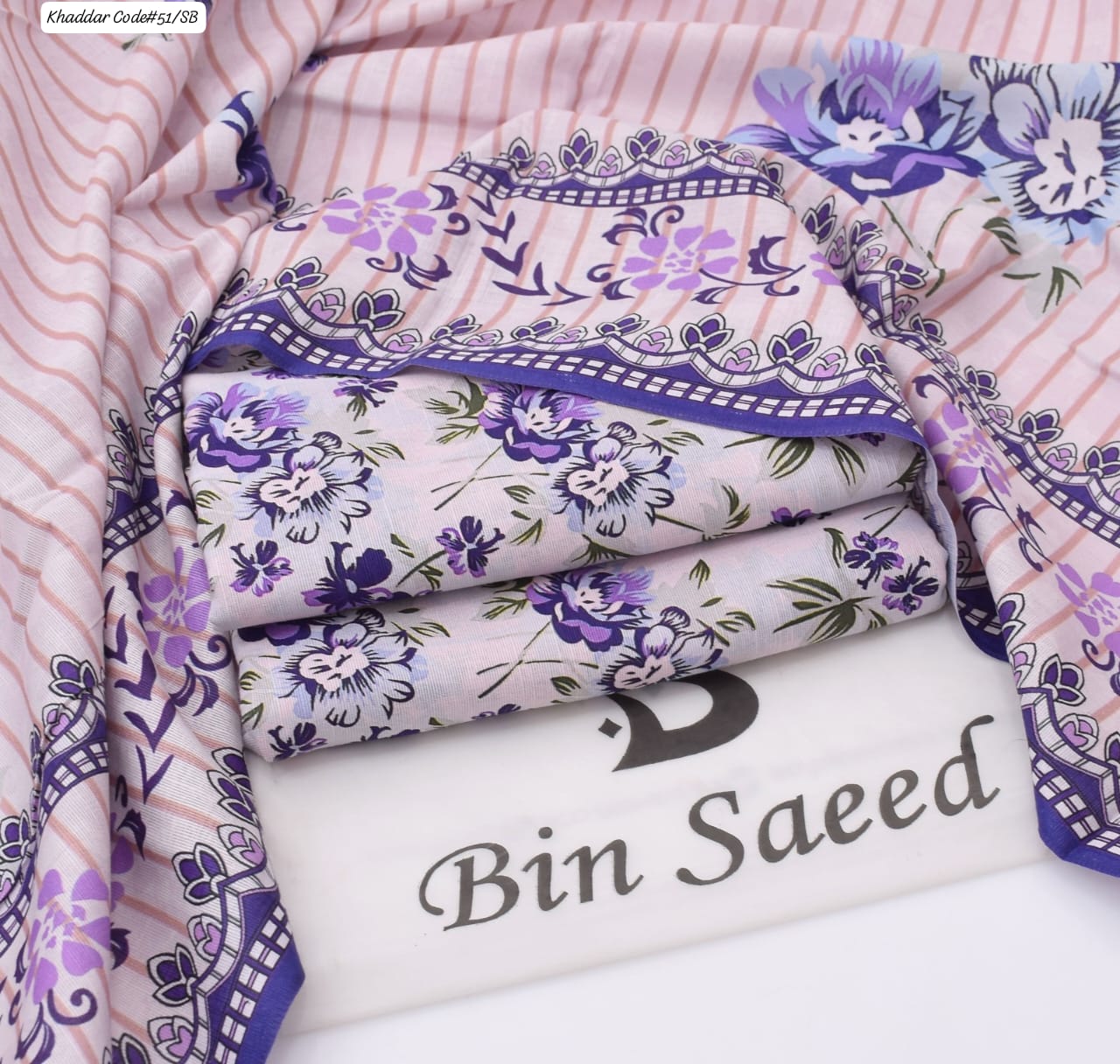 PREMIUM BIN SAEED KHADDAR 3PC SUIT