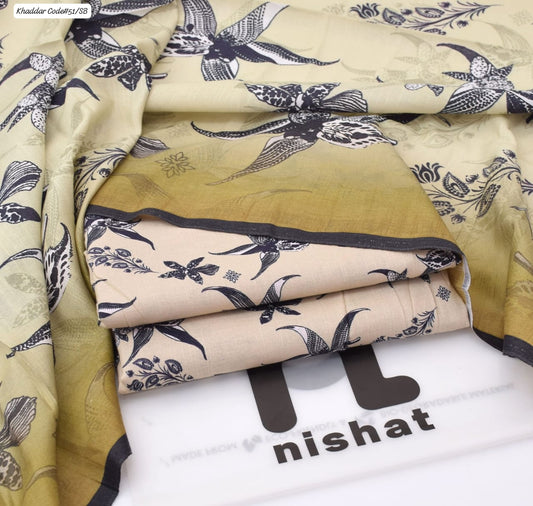 PREMIUM NISHAT KHADDAR 3PC SUIT