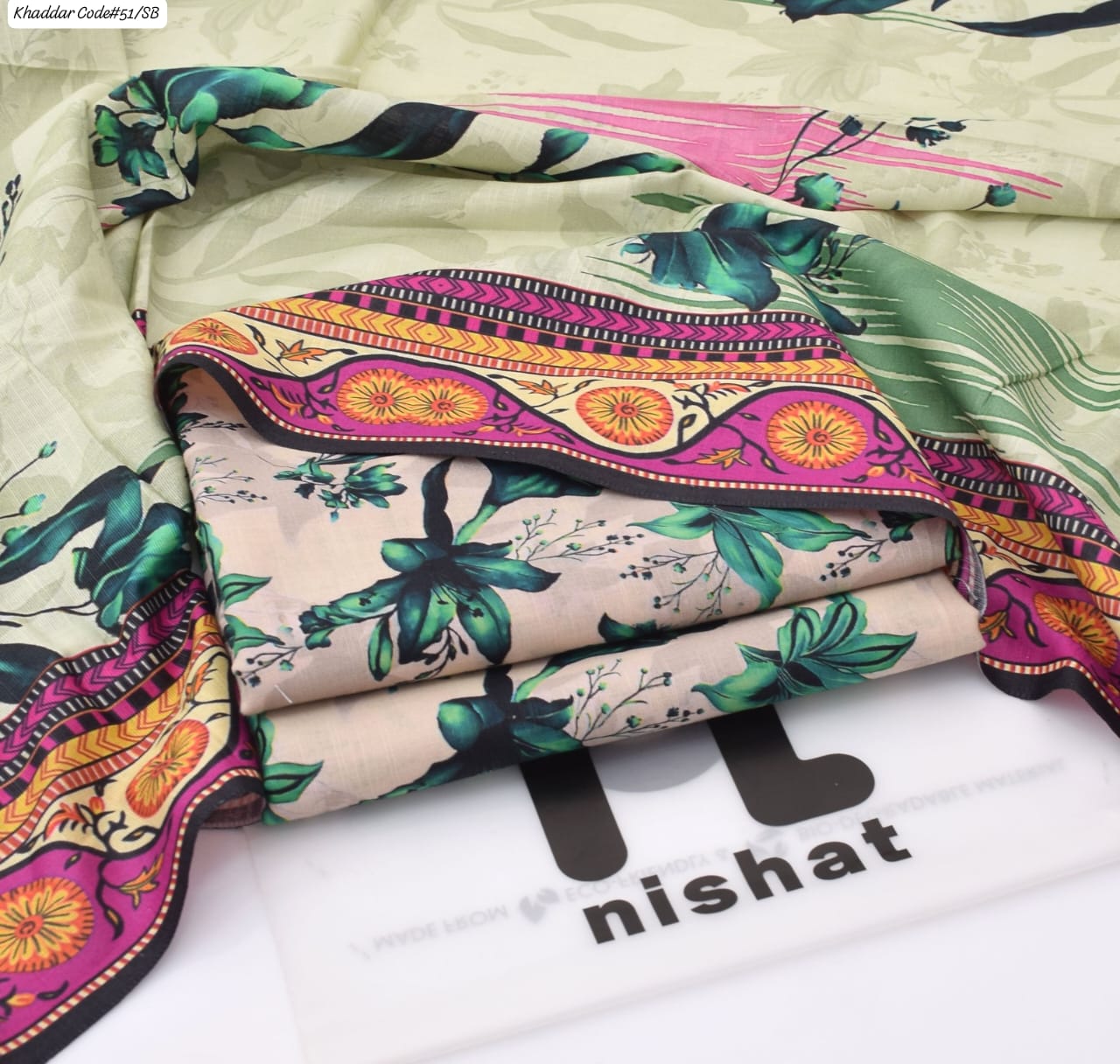 PREMIUM NISHAT KHADDAR 3PC SUIT