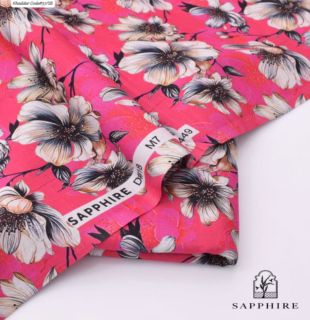 SAPPHIRE | UNSTITCHED 2 PIECE KHADDAR PRINTED SUIT