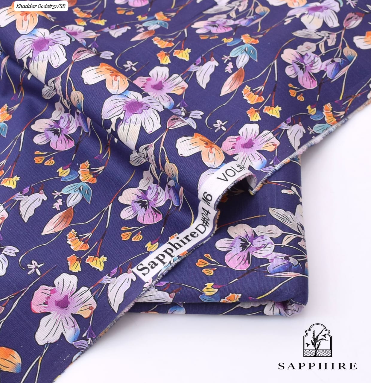 SAPPHIRE | UNSTITCHED 2 PIECE KHADDAR PRINTED SUIT