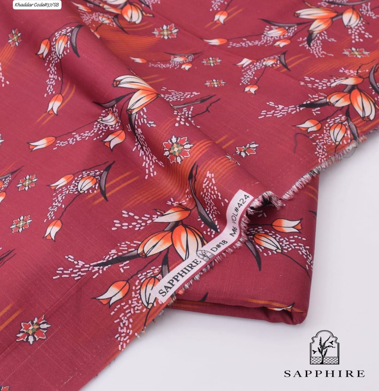 SAPPHIRE | UNSTITCHED 2 PIECE KHADDAR PRINTED SUIT