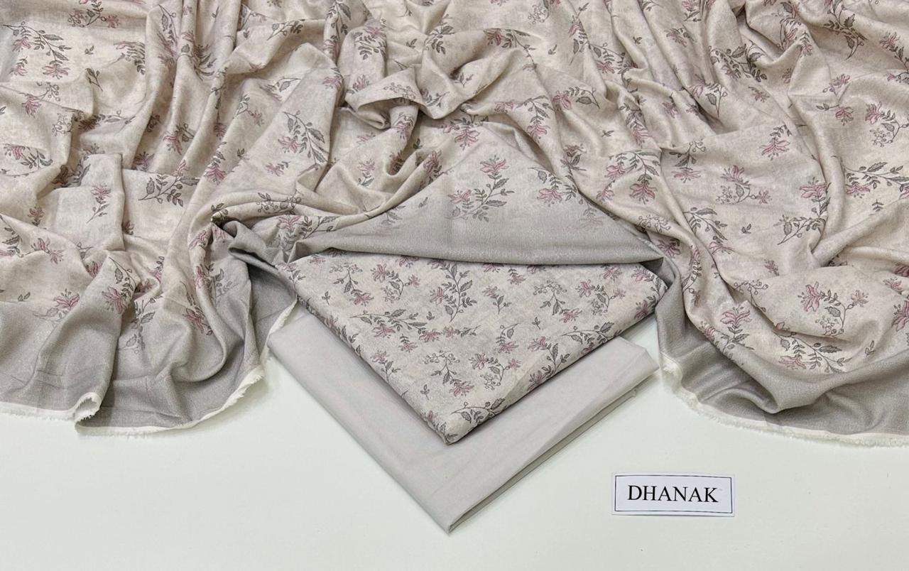 DHANAK 3 PIECE DIGITAL PRINT UNSTITCHED WINTER SUIT