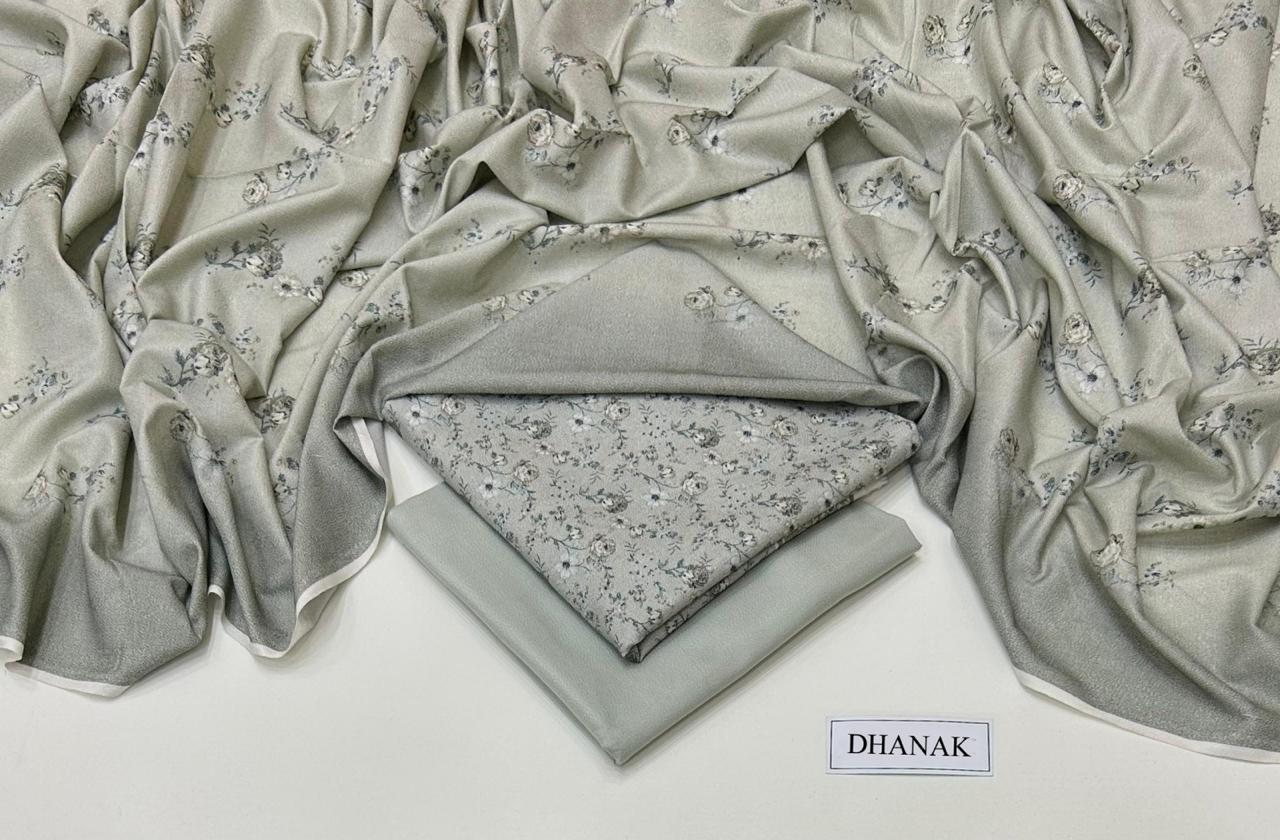 DHANAK 3 PIECE DIGITAL PRINT UNSTITCHED WINTER SUIT