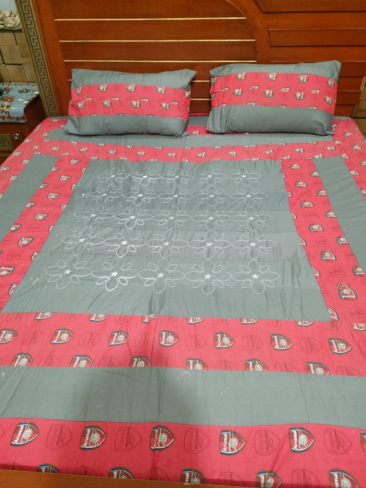 PREMIUM KINGSIZE 3PIECE COTTON SATIN BEDSHEET