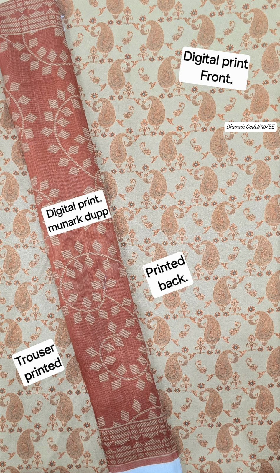 DHANAK | 3 PIECE DIGITAL PRINT UNSTITCHED WINTER SUIT