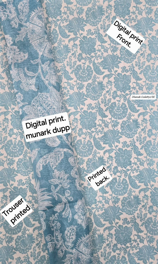 DHANAK | 3 PIECE DIGITAL PRINT UNSTITCHED WINTER SUIT