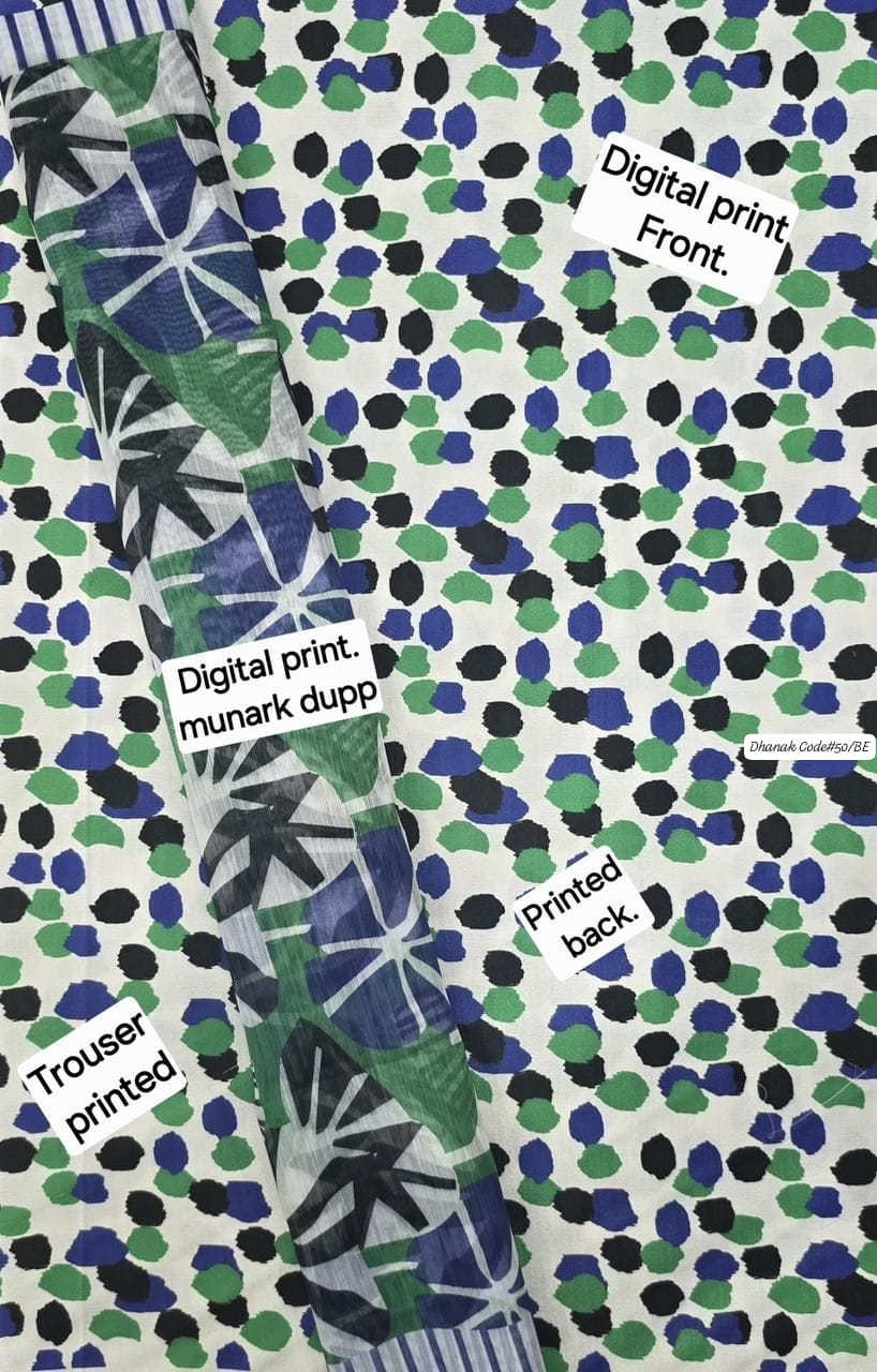 DHANAK | 3 PIECE DIGITAL PRINT UNSTITCHED WINTER SUIT