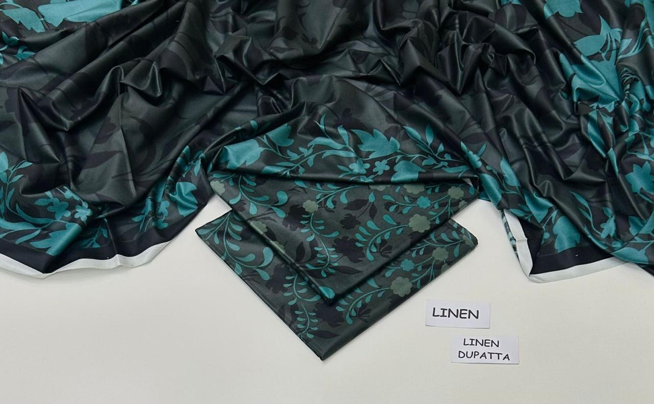 LINEN | 3 PIECE DIGITAL PRINT UNSTITCHED WINTER SUIT