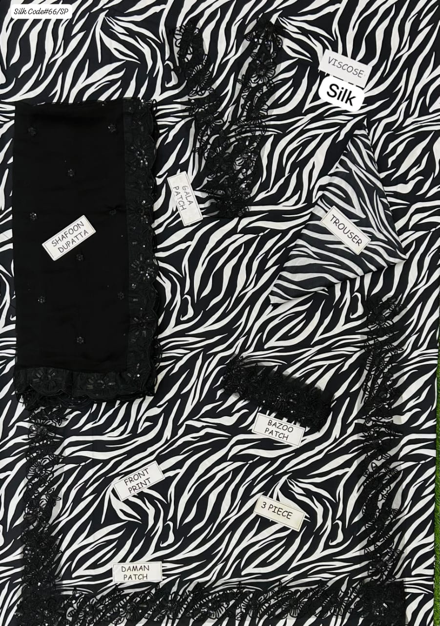 BAROQUE | SILK VISCOSE 3 PIECE UNSTITCHED WINTER SUIT