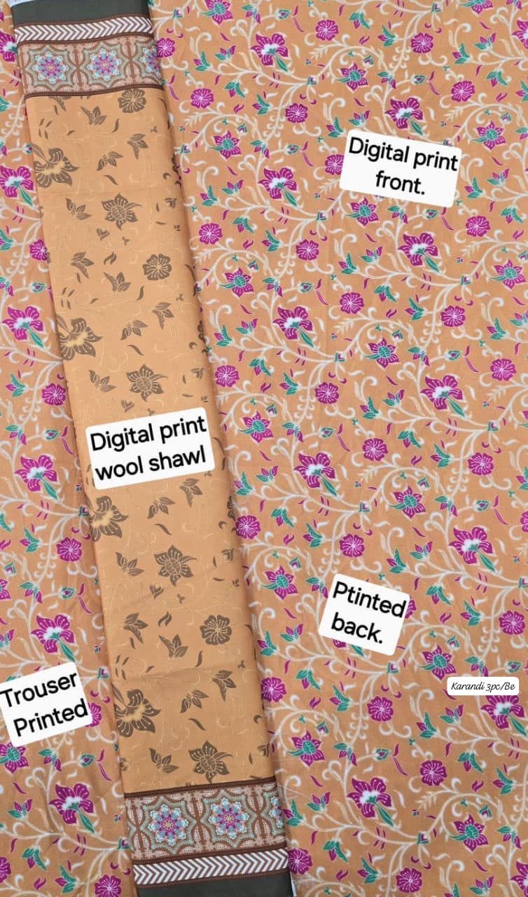 KARANDI 3PC DIGITAL PRINT PREMIUM QUALITY