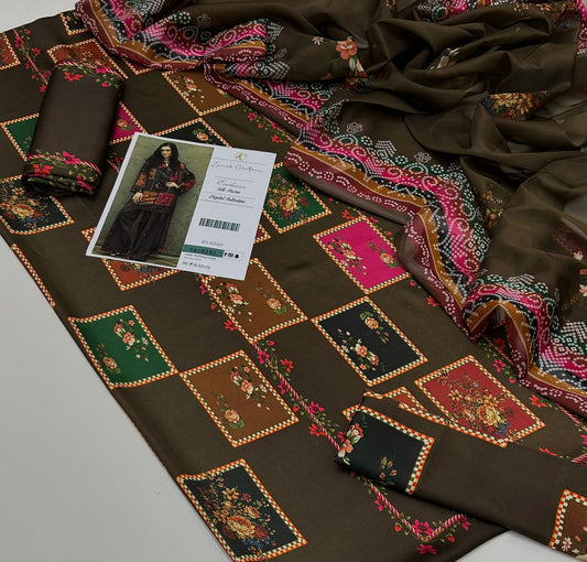 3pc Shamooz Silk Fabric