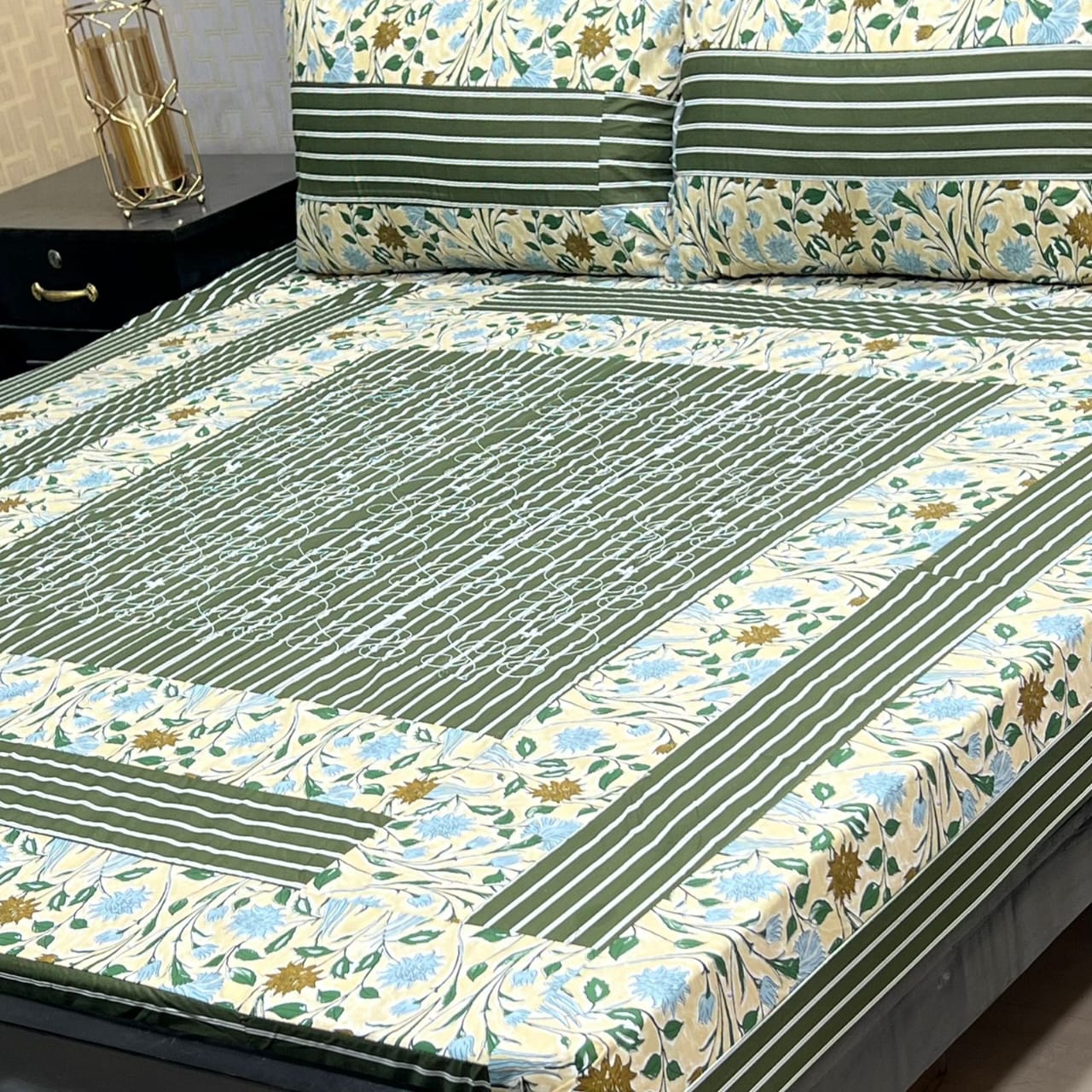 PREMIUM KINGSIZE 3PIECE COTTON SATIN BEDSHEET