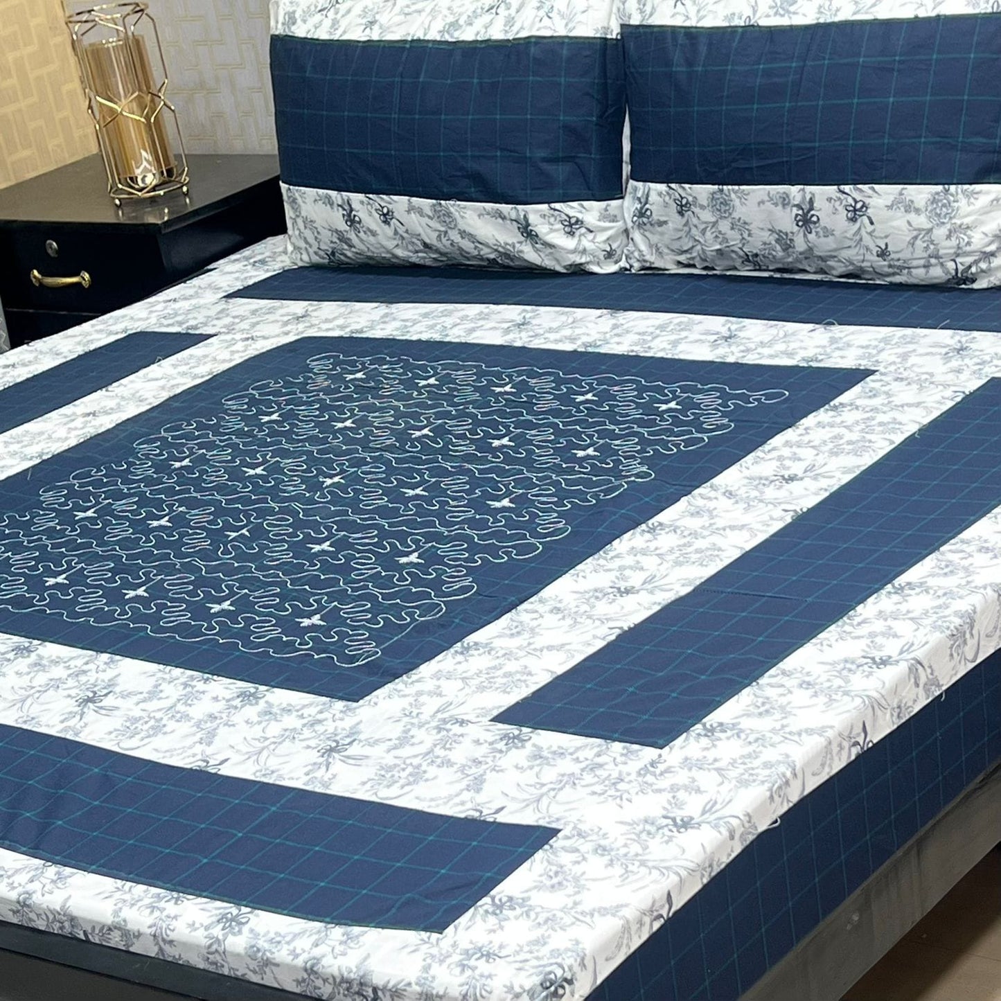 PREMIUM KINGSIZE 3PIECE COTTON SATIN BEDSHEET