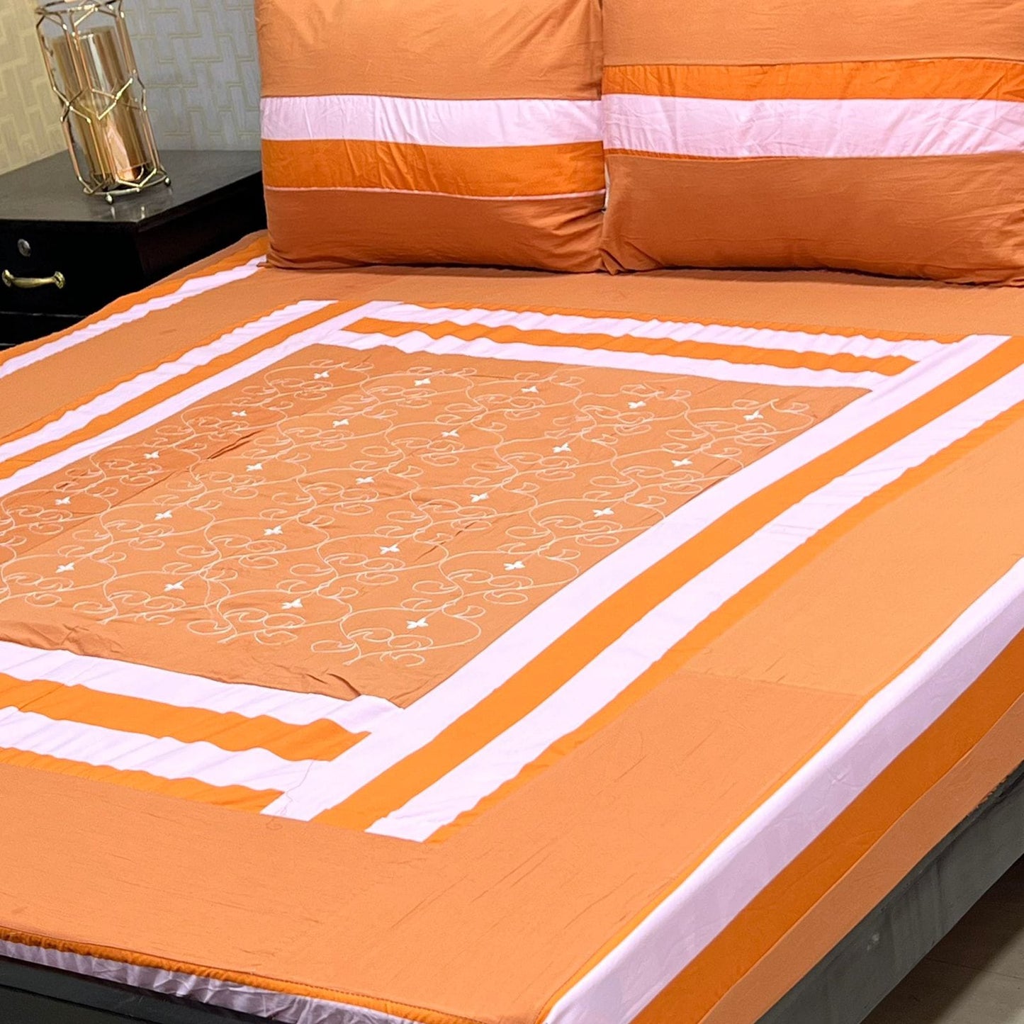 PREMIUM KINGSIZE 3PIECE COTTON SATIN BEDSHEET