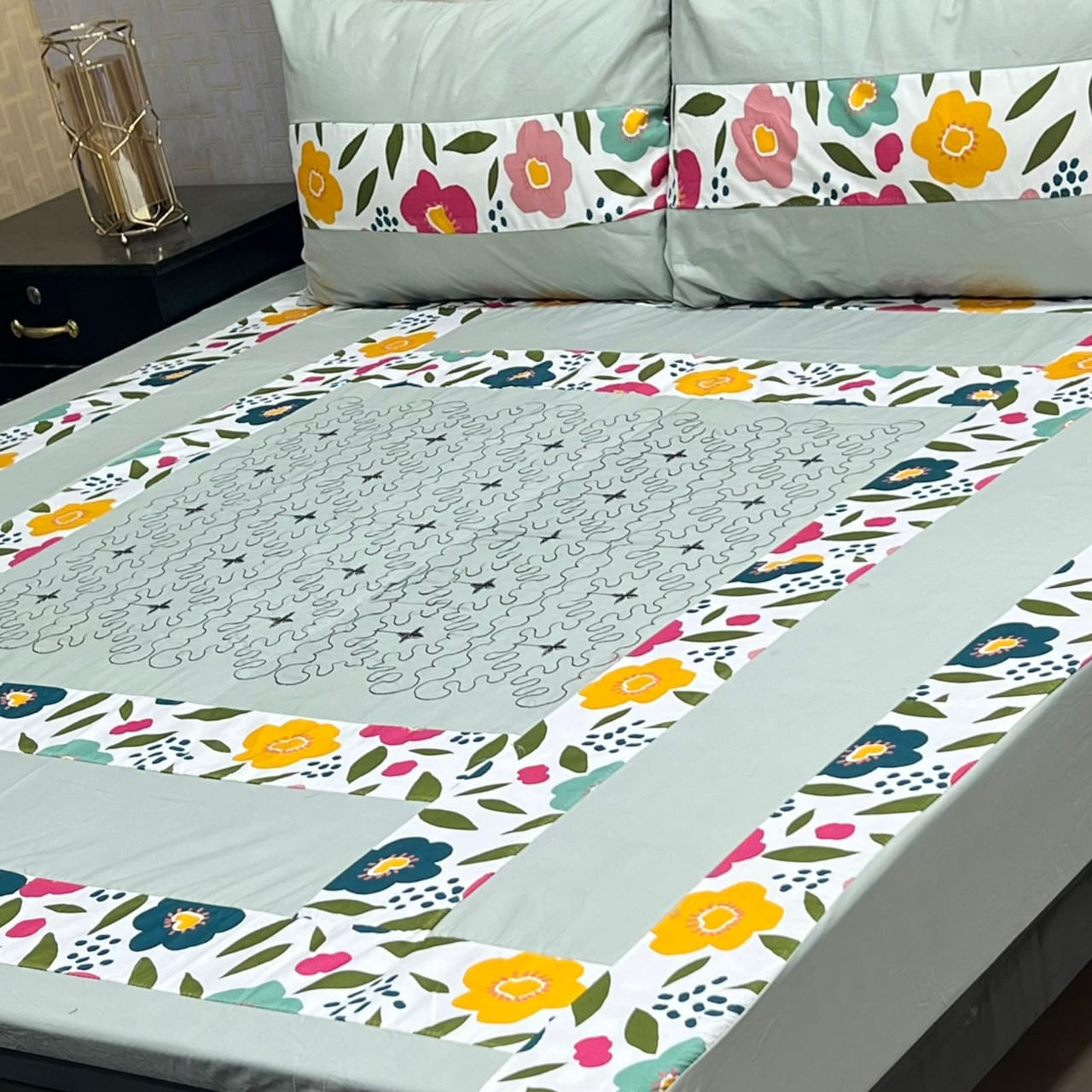 PREMIUM KINGSIZE 3PIECE COTTON SATIN BEDSHEET