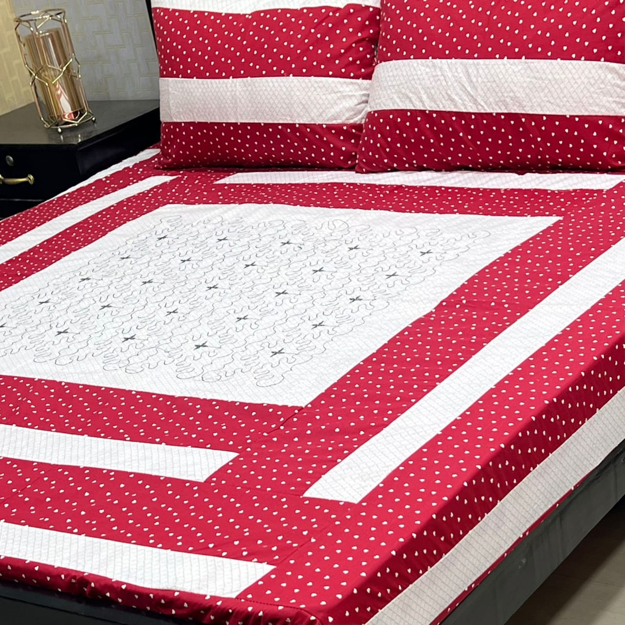 PREMIUM KINGSIZE 3PIECE COTTON SATIN BEDSHEET