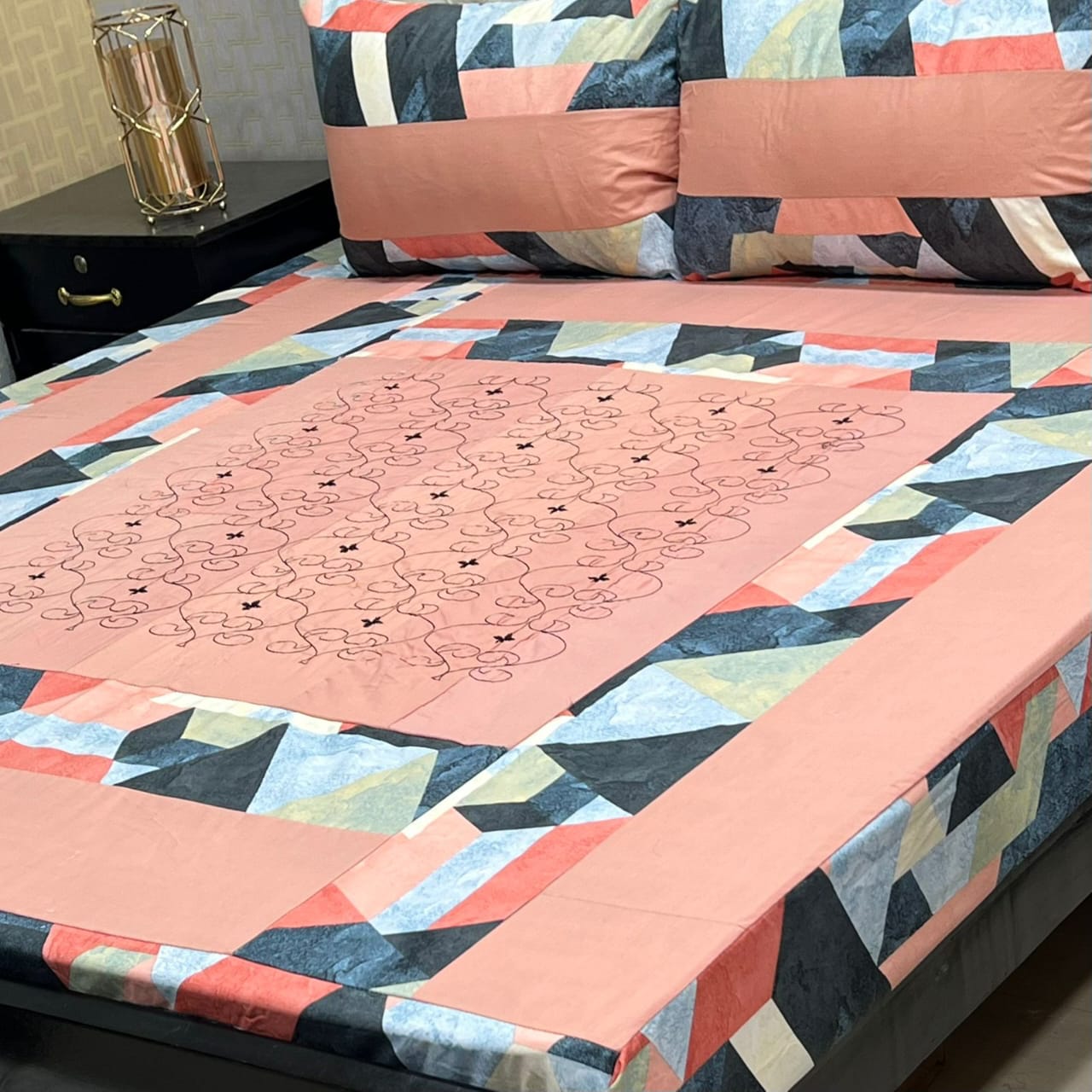 PREMIUM KINGSIZE 3PIECE COTTON SATIN BEDSHEET