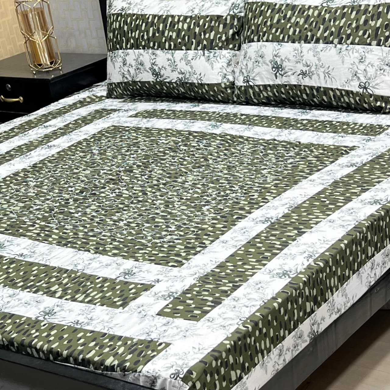 PREMIUM KINGSIZE 3PIECE COTTON SATIN BEDSHEET