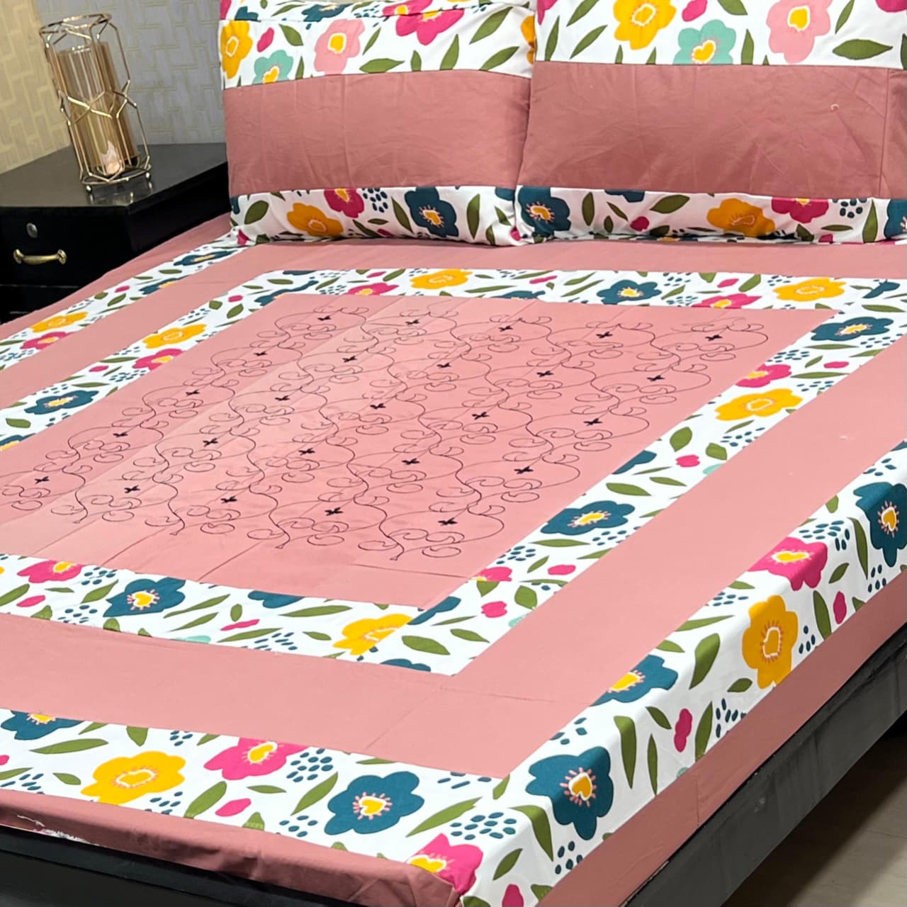 PREMIUM KINGSIZE 3PIECE COTTON SATIN BEDSHEET