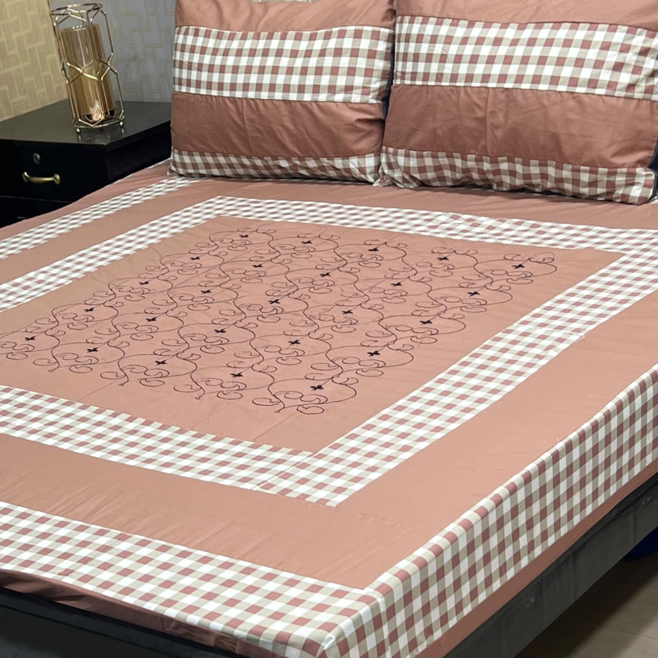 PREMIUM KINGSIZE 3PIECE COTTON SATIN BEDSHEET