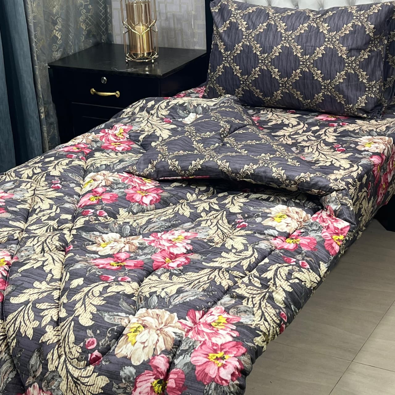 PREMIUM 3 PCS VICKIE SINGLE RAZAI SET