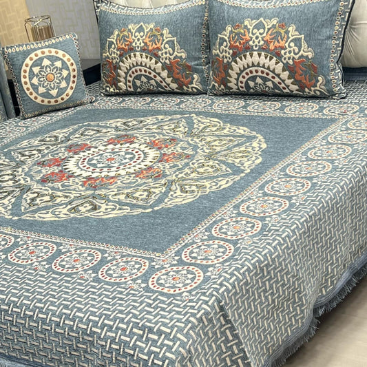 PREMIUM 4PC VELVET JAQUARD BEDSHEET