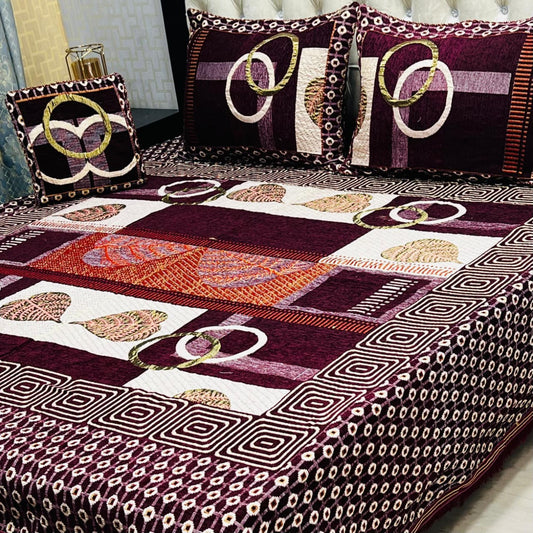 PREMIUM 4PC VELVET JAQUARD BEDSHEET