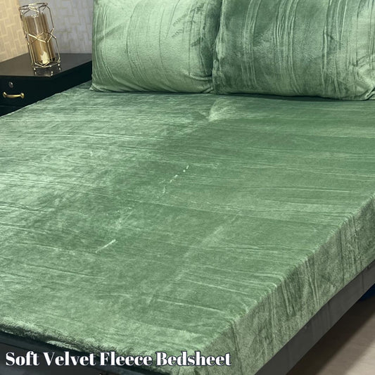 PREMIUM SOFT VELVET FLEECE BEDSHEET