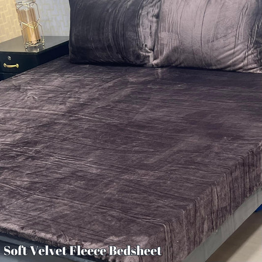 PREMIUM SOFT VELVET FLEECE BEDSHEET