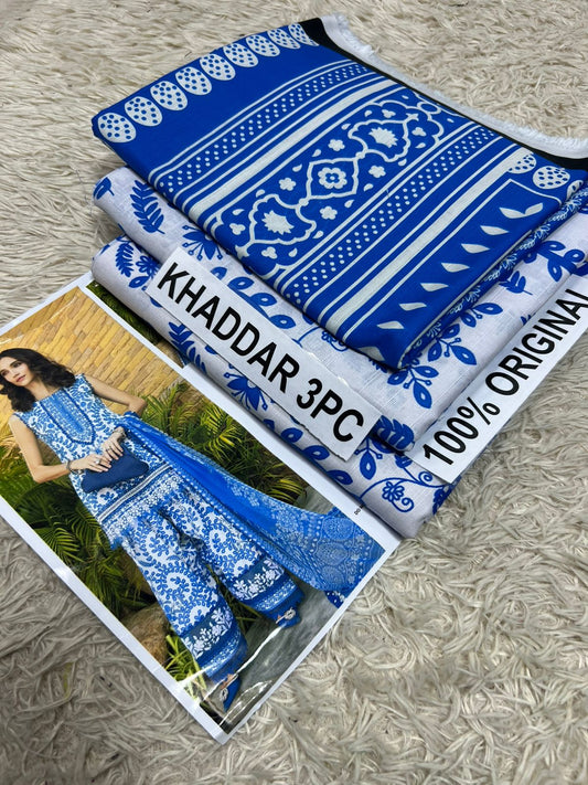 PREMIUM KHADDAR 3PC SUIT