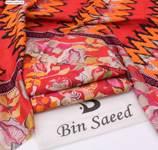 PREMIUM BIN SAEED KHADDAR 3PC SUIT