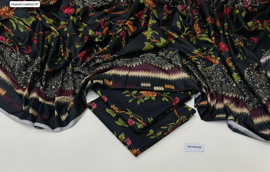 DHANAK | 3 PIECE DIGITAL PRINT UNSTITCHED WINTER SUIT