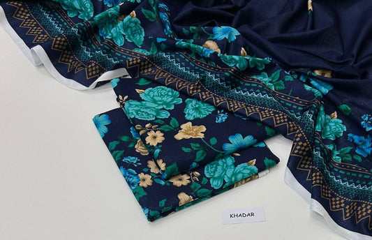 PREMIUM KHADDAR 3 PIECEC SUIT