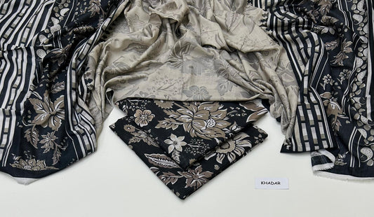 PREMIUM KHADDAR 3 PIECEC SUIT