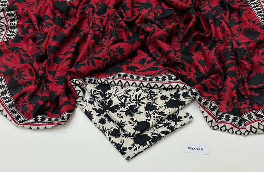 PREMIUM KHADDAR 3 PIECEC SUIT